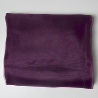 Dark Purple Organza Fabric - 58" x 82"