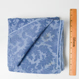 Blue Leaf Damask Woven Fabric - 51" x 56'