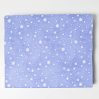 Blue + White Star Print Quilting Weight Woven Fabric - 44" x 108"