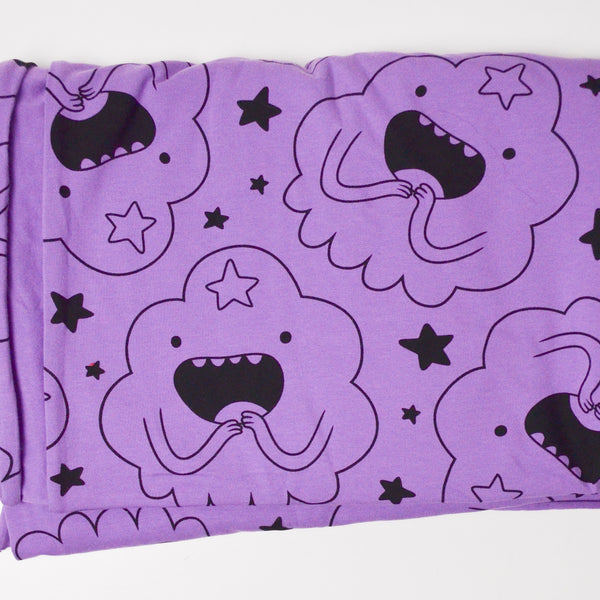 Purple Lumpy Space Princess Knit Fabric - 60" x 80"