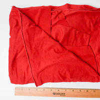 Red Stretchy Soft Knit Apparel Fabric - 36" x 100"