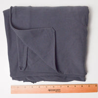 Dark Gray Cotton Blend Stretch Knit Fabric - 40" x 46"