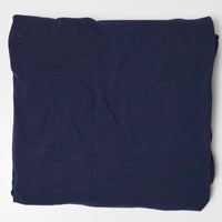 Navy Blue Cotton Blend Stretch Knit Fabric - 50" x 58"