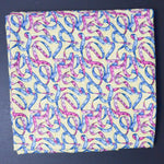 Yellow, Pink + Blue Measuring Tape Quilting Weight Woven Fabric - 42" x 120"