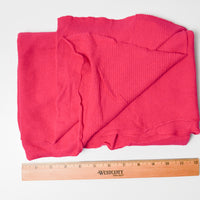 Hot Pink Rib Knit Fabric - 38" x 52"