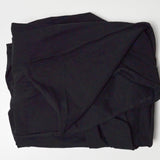 Black Cotton Blend Knit Fabric - 42" x 45"