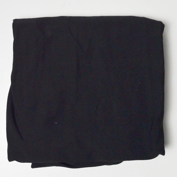 Black Cotton Blend Knit Fabric - 42" x 45"