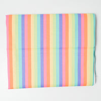 Rainbow Striped Quilting Weight Woven Fabric - 44" x 55"