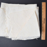 White + Beige Embossed Texture Woven Fabric - 40" x 56"