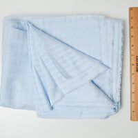 Light Blue Plaid Texture Drapey Woven Fabric - 44" x 144"