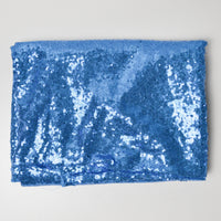 Sequined Blue Mesh Fabric - 52" x 80"
