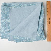 Green + Blue Jacquard Knit Fabric - 66" x 88"