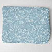 Green + Blue Jacquard Knit Fabric - 66" x 88"