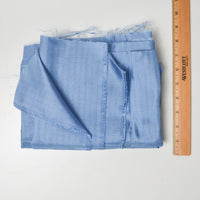 Blue Pinstriped Silky Lining Fabric - 44" x 102"
