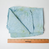 Green + Blue Dyed Aida Cloth Fabric - 26" x 34"