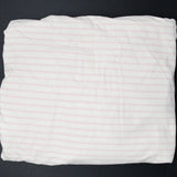 Vintage Pink + White Striped Fitted Sheet - 64" x 72"