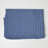 Puckered Gingham Cornflower Blue Semi-Sheer Woven Fabric - 60" x 76"