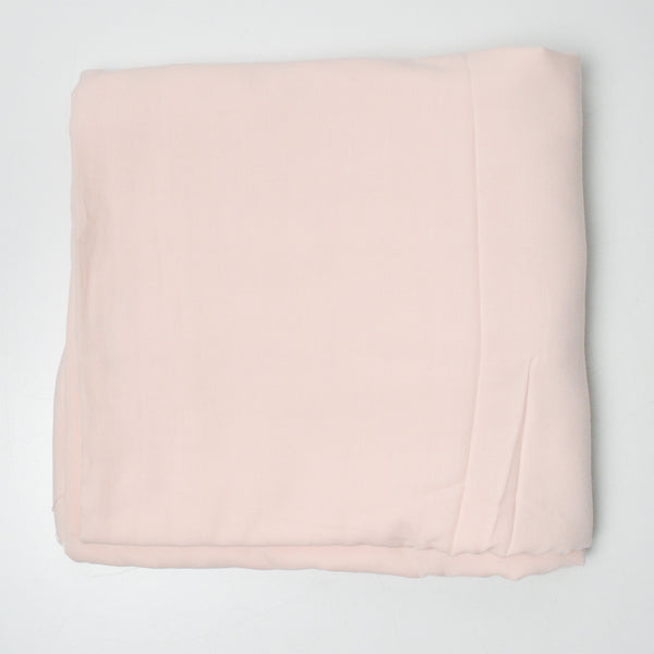 Pastel Pink Lightweight Woven Fabric - 56" x 62"