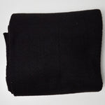 Black Thick Fleece Fabric - 48" x 60"