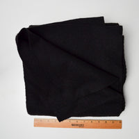 Black Thick Fleece Fabric - 48" x 60"