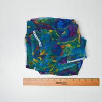 Colorful Patterned Sheer Fabric - 45" x 100"
