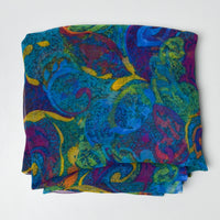 Colorful Patterned Sheer Fabric - 45" x 100"