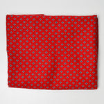 Red + Blue Floral Flowy Fabric - 45" x 80"