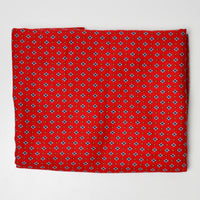 Red + Blue Floral Flowy Fabric - 45" x 80"