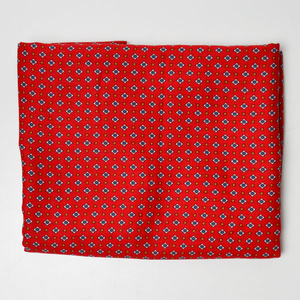 Red + Blue Floral Flowy Fabric - 45" x 80"