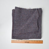 Purple-Gray Thick Woolly Woven Fabric - 30" x 58"
