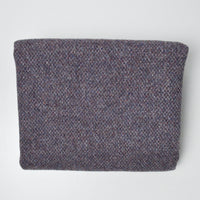 Purple-Gray Thick Woolly Woven Fabric - 30" x 58"