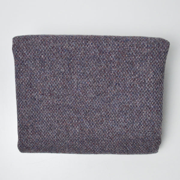 Purple-Gray Thick Woolly Woven Fabric - 30" x 58"