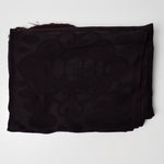 Dark Brown Floral Damask Woven Fabric - 68" x 68"