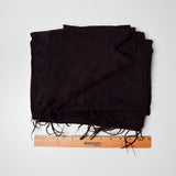 Dark Brown Floral Damask Woven Fabric - 68" x 68"