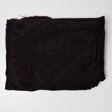 Dark Brown Floral Damask Woven Fabric - 68" x 68"