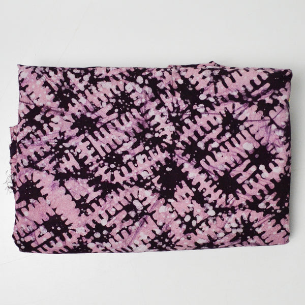 Purple Resist-Dyed Woven Fabric - 44" x 96"