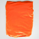 Orange Stretch Velvet Fabric - 50" x 60" + Scraps