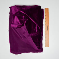 Dark Plum Spandex Velvet Knit Fabric - 41" x 60"
