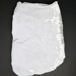 Silvery White Crushed Velvet Stretch Knit Fabric - 60" x 80"
