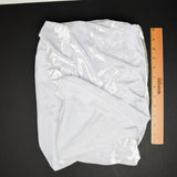 Silvery White Crushed Velvet Stretch Knit Fabric - 60" x 80"