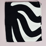 Black + White "Joonas" by Marimekko Canvas Woven Fabric - 38" x 40"