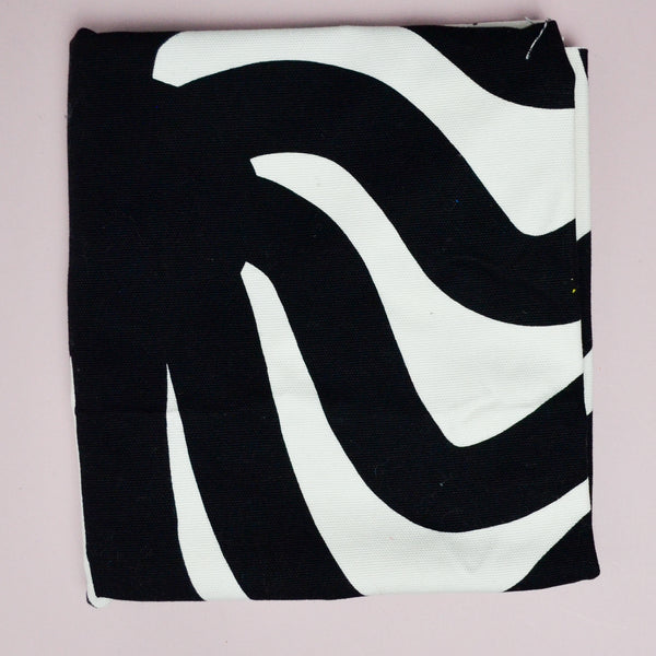 Black + White "Joonas" by Marimekko Canvas Woven Fabric - 38" x 40"