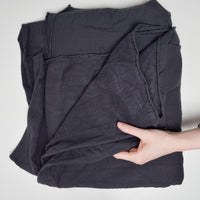 Dark Gray Fleece Backed Jersey Knit Fabric - 64" x 104"