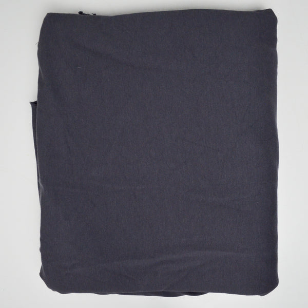 Dark Gray Fleece Backed Jersey Knit Fabric - 64" x 104"