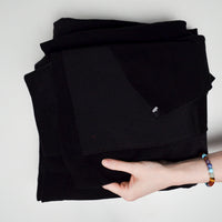 Black Thick Stretch Knit Fabric - 62" x 144"