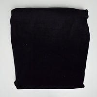 Black Thick Stretch Knit Fabric - 62" x 144"