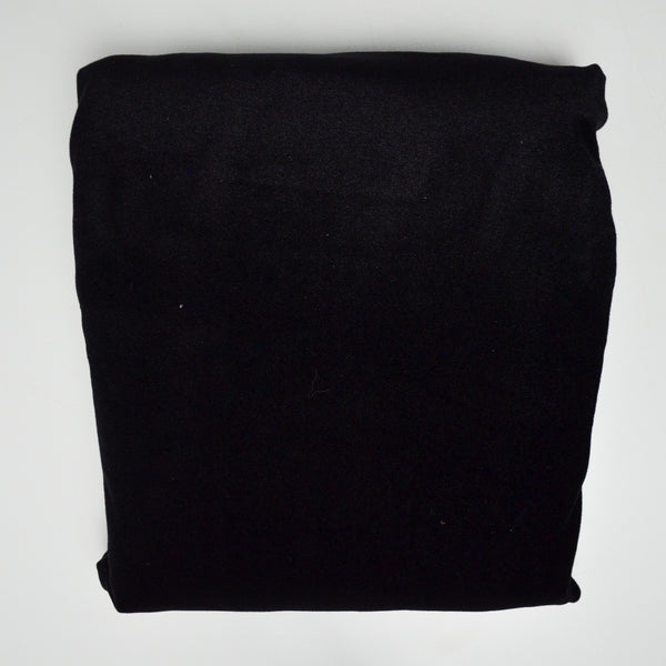 Black Thick Stretch Knit Fabric - 62" x 144"