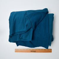 Dark Teal Fleece Backed Jersey Knit Fabric - 54" x 104"