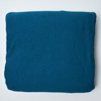 Dark Teal Fleece Backed Jersey Knit Fabric - 54" x 104"