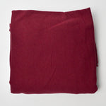 Dark Red Fleece Backed Jersey Knit Fabric - 60" x 60"